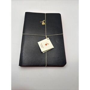 NEW 3 Pack Bieffe Handmade Journal Notebook Large Made in ITALY Black Leather